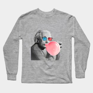 3D Einstien funny t-shirt Long Sleeve T-Shirt